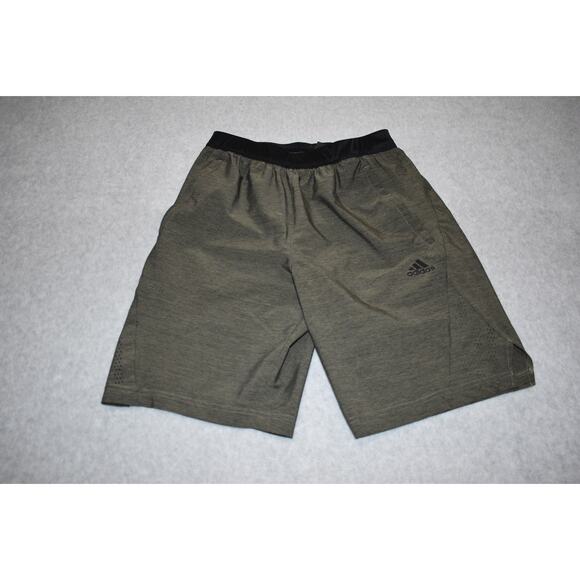 Adidas Shorts Mens Size Small Performance Inseam 9" Inches Green - Picture 1 of 5
